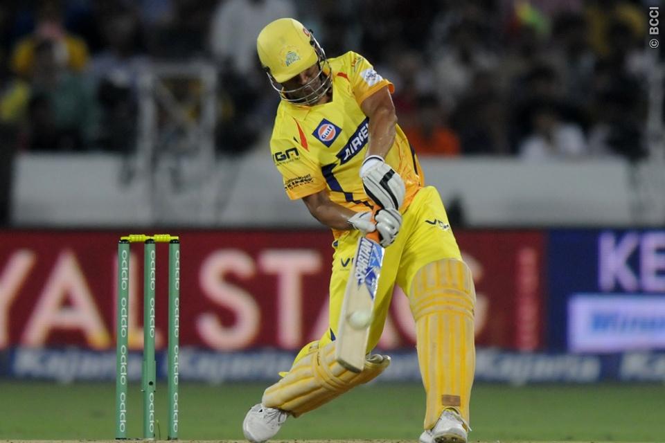 Watch MS Dhoni's massive SIX against Knight Riders [VIDEO]
