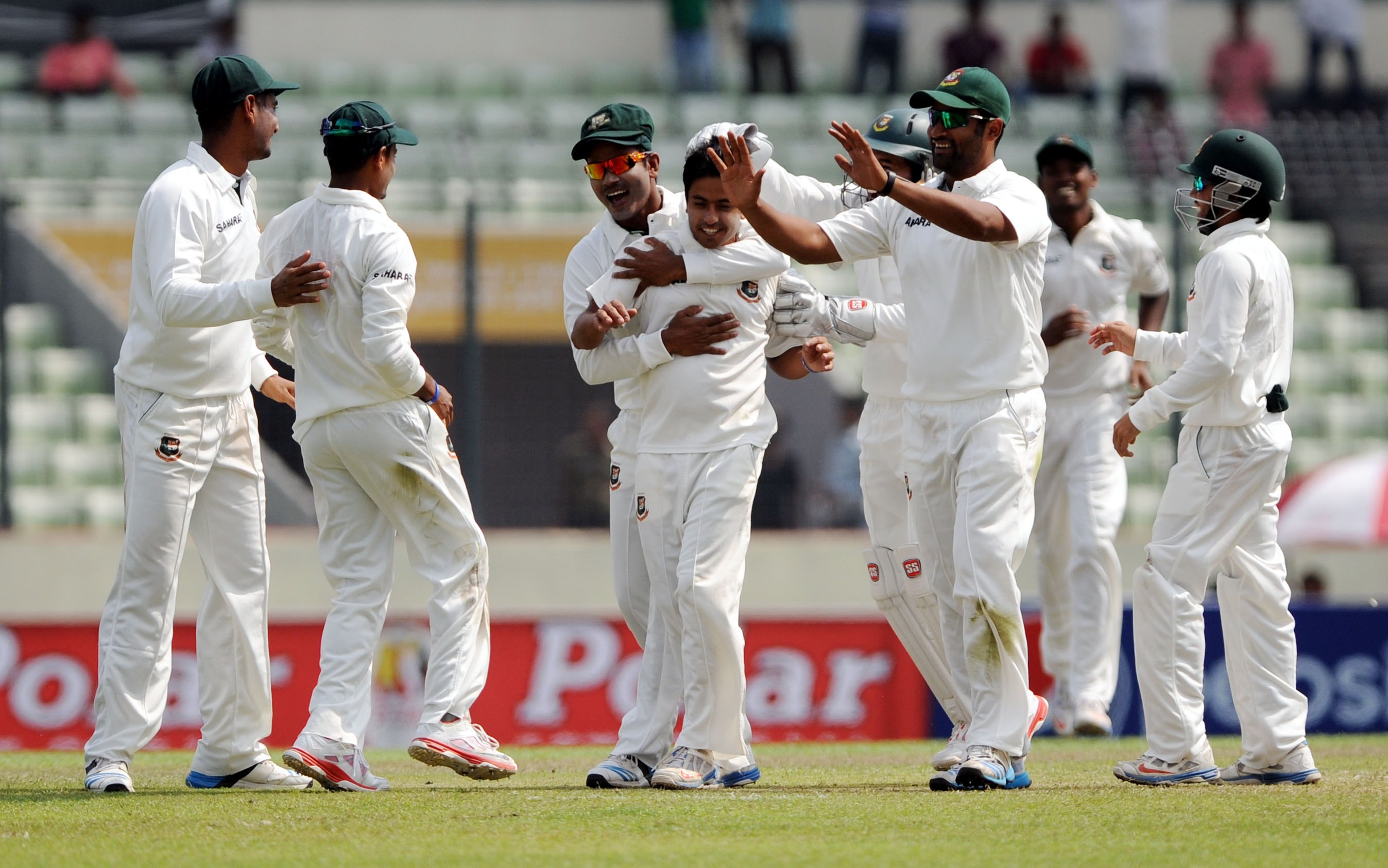 Bangladesh register a narrow win over Zimbabwe in the first Test. Image Credit: Bangladesh Cricket Board