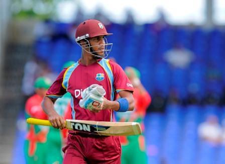 Lendl Simmons ruled out of ODI series against India. Image Credit: WICB Media Photo/Randy Brooks