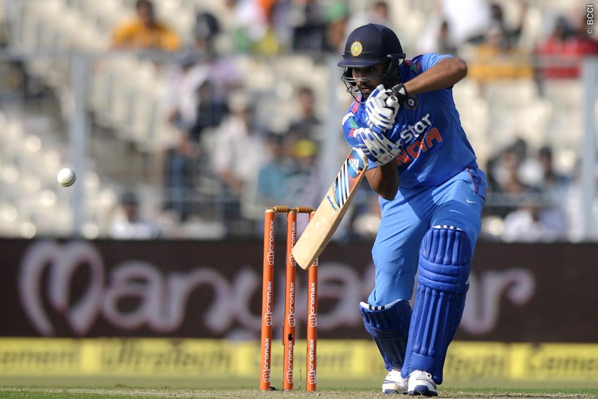 Rohit Sharma bats during the 4th ODI against Sri Lanka. Image Credit: Pal Pillai/ Sportzpics/ BCCI