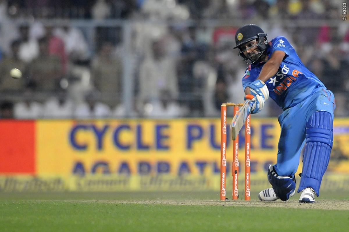 Rohit Sharma of India bats during the 4th ODI. Image Credit: Pal Pillai/ Sportzpics/ BCCI