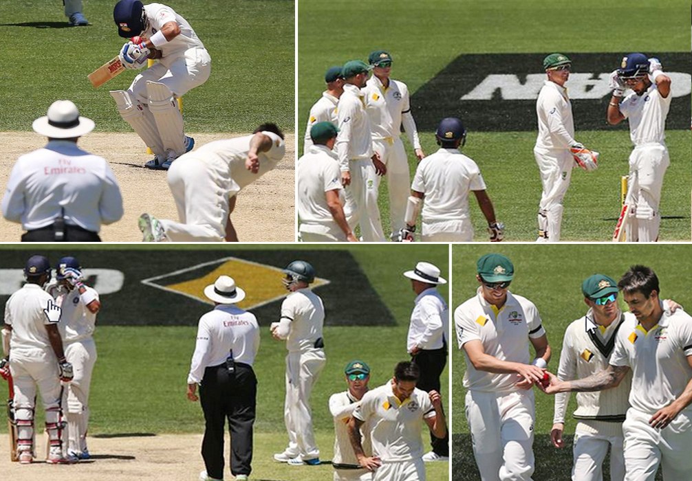 Watch Virat Kohli hit by Mitchell Johnson bouncer: Australia vs India 1st Test, Day 3 Highlights