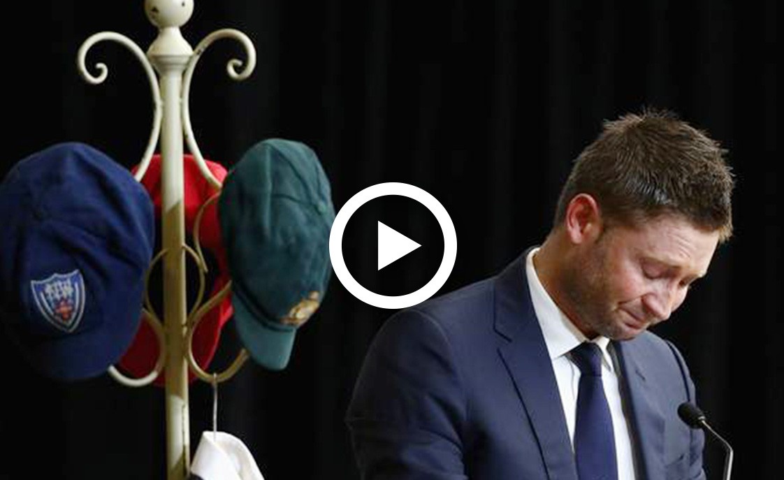 Watch Michael Clarke’s emotional speech on Phil Hughes funeral [VIDEO + Text]