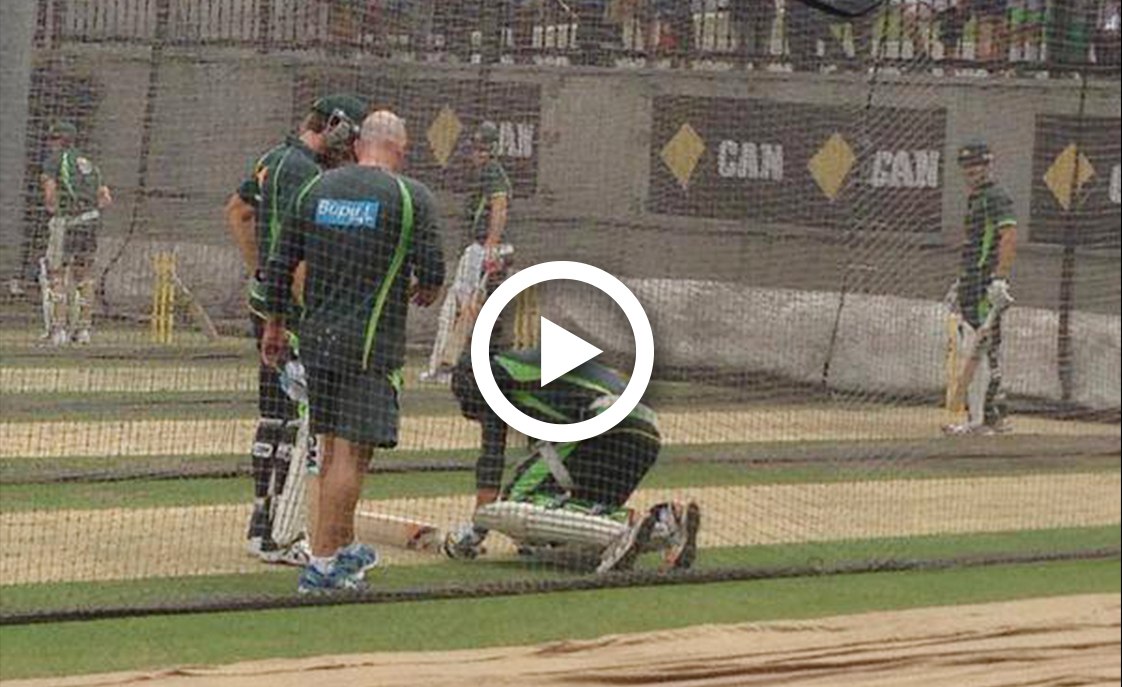Watch Shane Watson hit by James Pattinson’s bouncer ahead of ‘Boxing Day’ Test