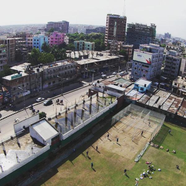 Bird's-eye view of the Proteas' training session in Dhaka. Image: Cricket South Africa