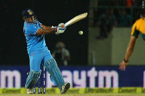 MS Dhoni played a cameo in the 1st T20 to help India post an imposing total.