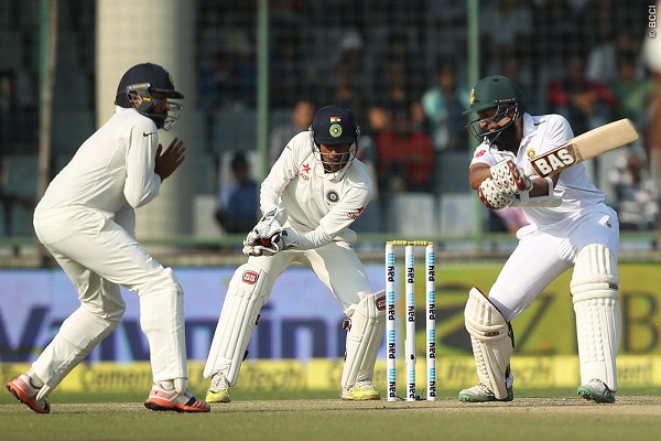 South Africa skipper Hashim Amla played a deadbatted innings on the fourth day of the Kotla Test.