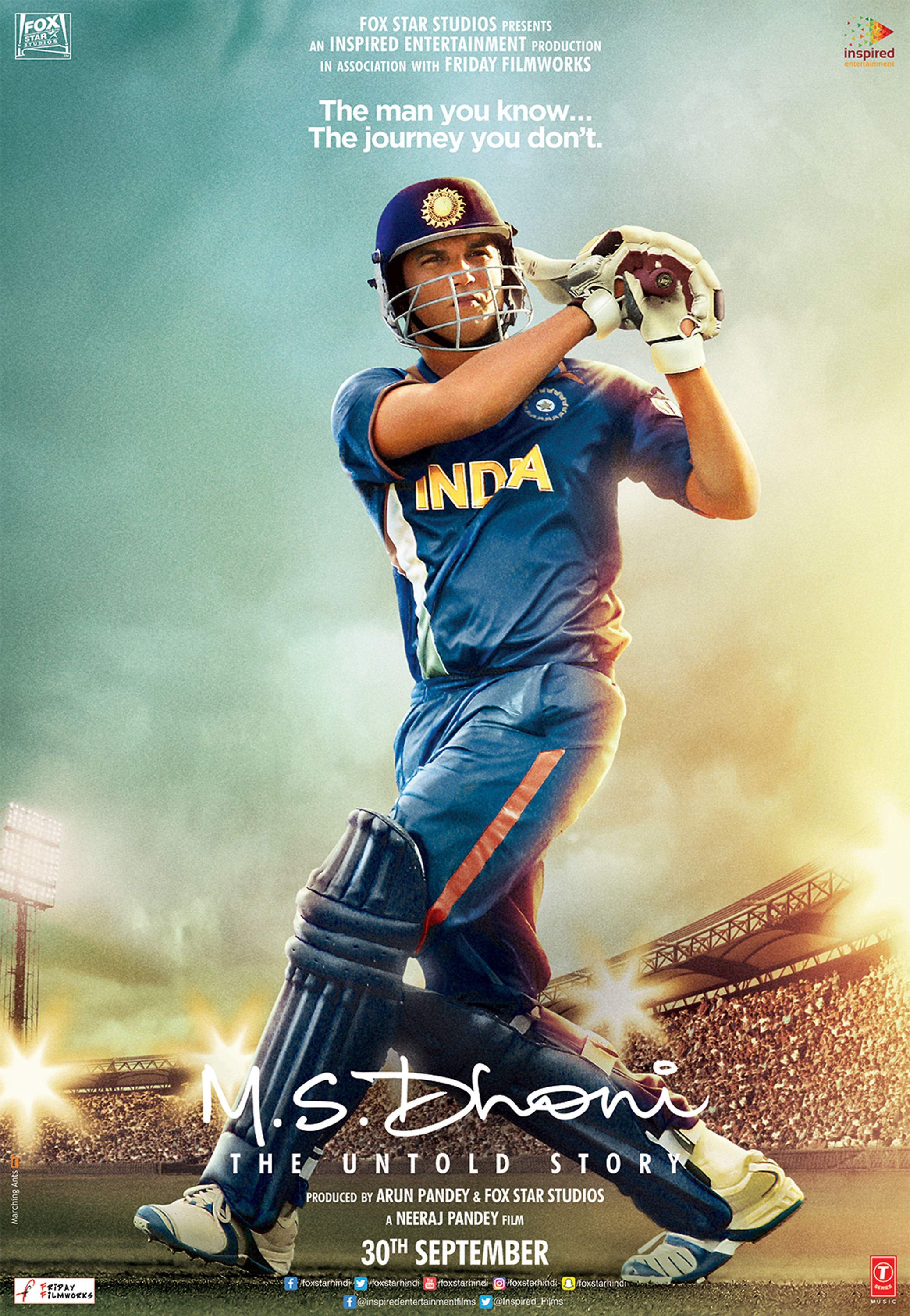 MS Dhoni Biopic Official Poster