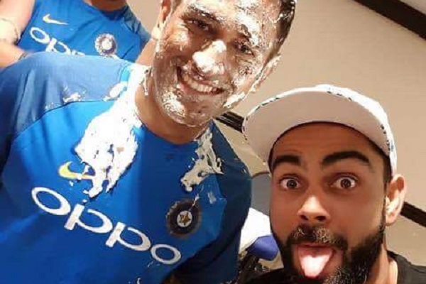 Indian Cricket Team Celebrates MS Dhoni's Birthday