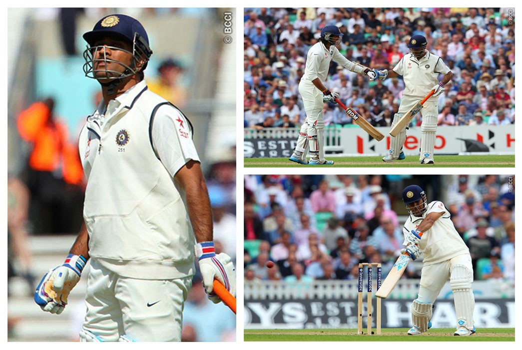 MS Dhoni plays a gritty knock at Old Trafford