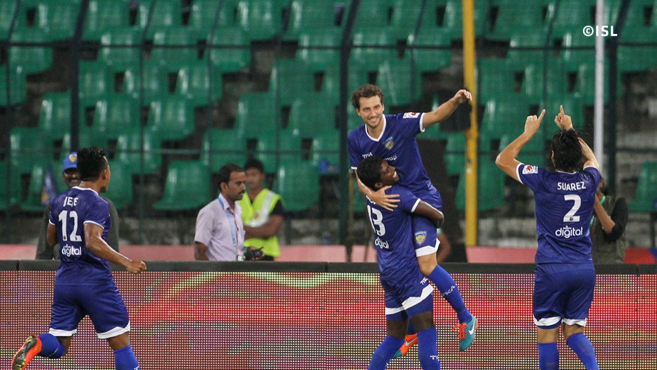ISL: Chennaiyin FC humbles Mumbai City FC with MS Dhoni cheered from the stands