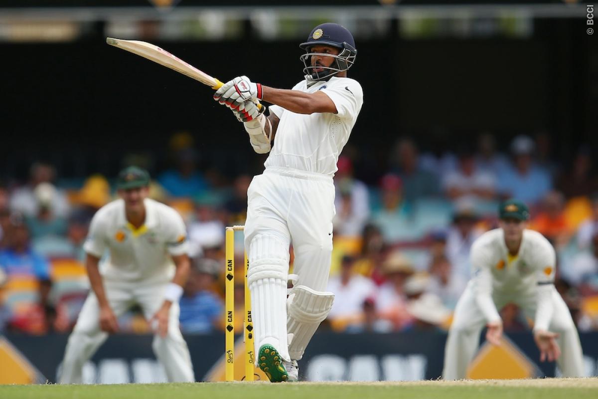 Fluent Shikhar Dhawan puts India on top in rain-interrupted 1st session