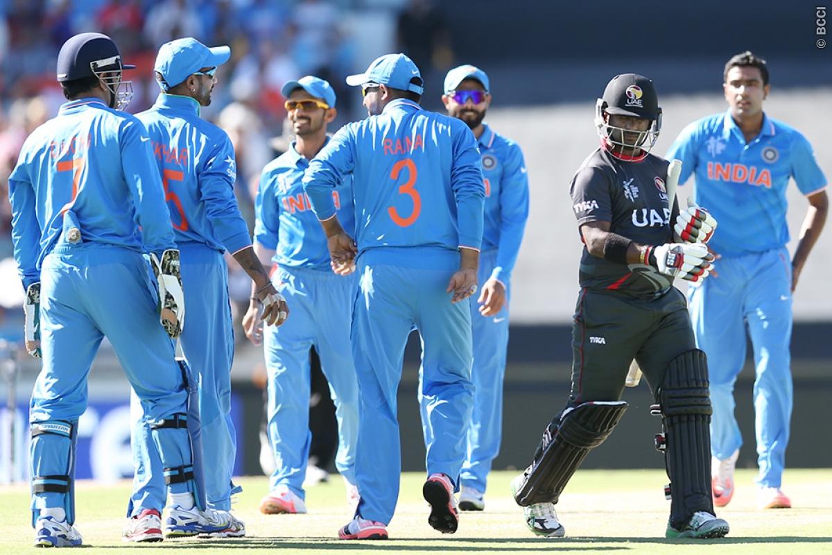 Team India completes hattrick of wins in World Cup 2015