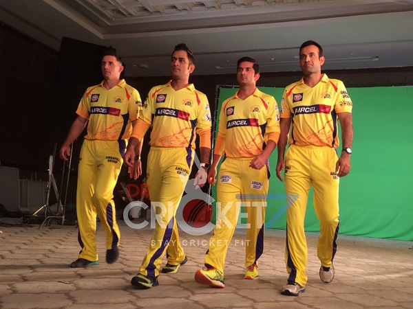 Exclusive images of MS Dhoni and Chennai Super Kings team in a shoot [PHOTOS]