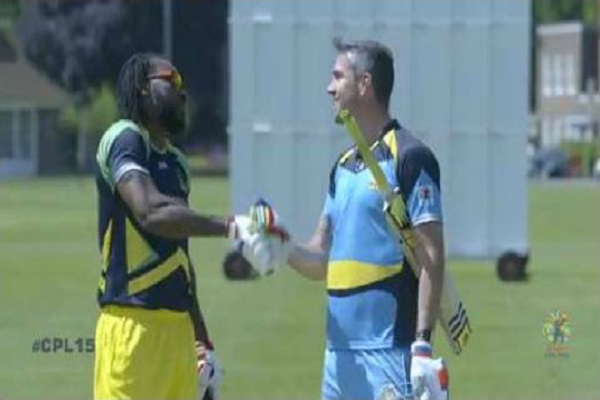Caribbean Premier League: Watch Chris Gayle vs Kevin Pietersen six-hitting match