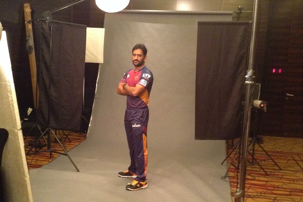 Captain MS Dhoni Wearing Rising Pune Supergiants Jersey
