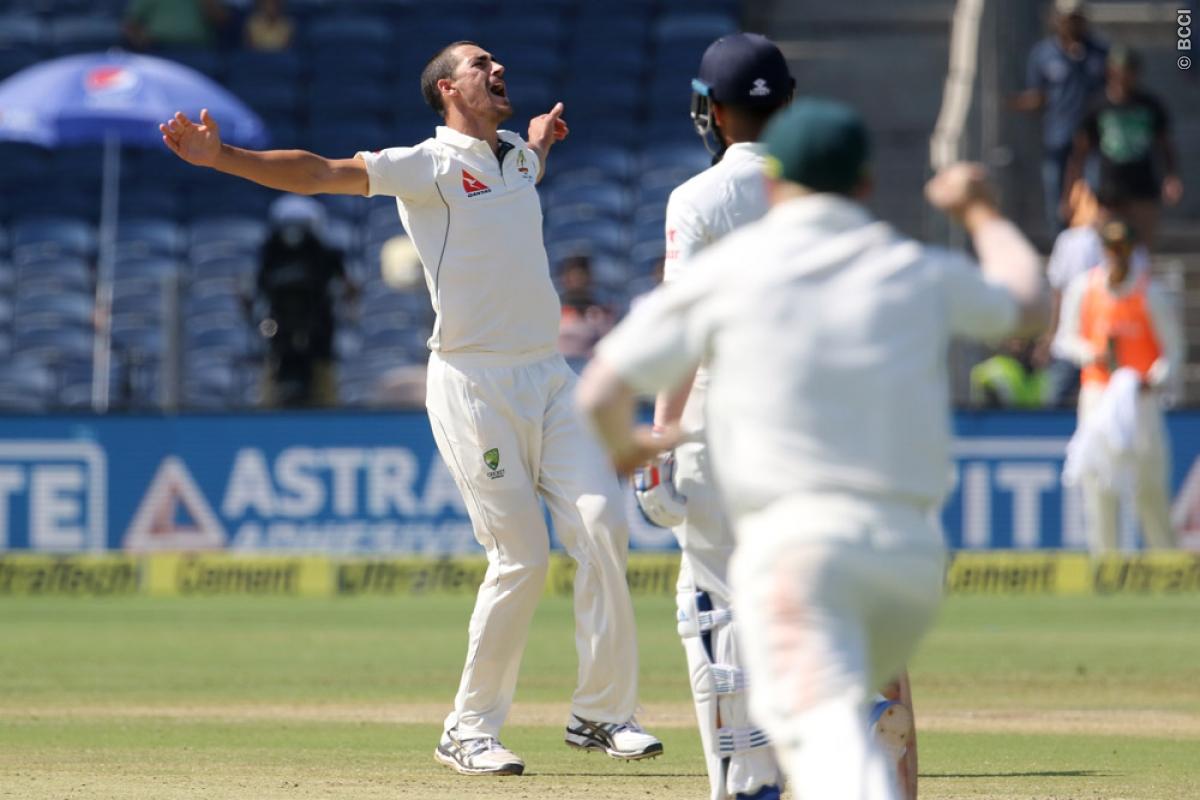 India vs Australia 2nd Test Live Score: Abhinav Mukund Goes for Duck on Comeback