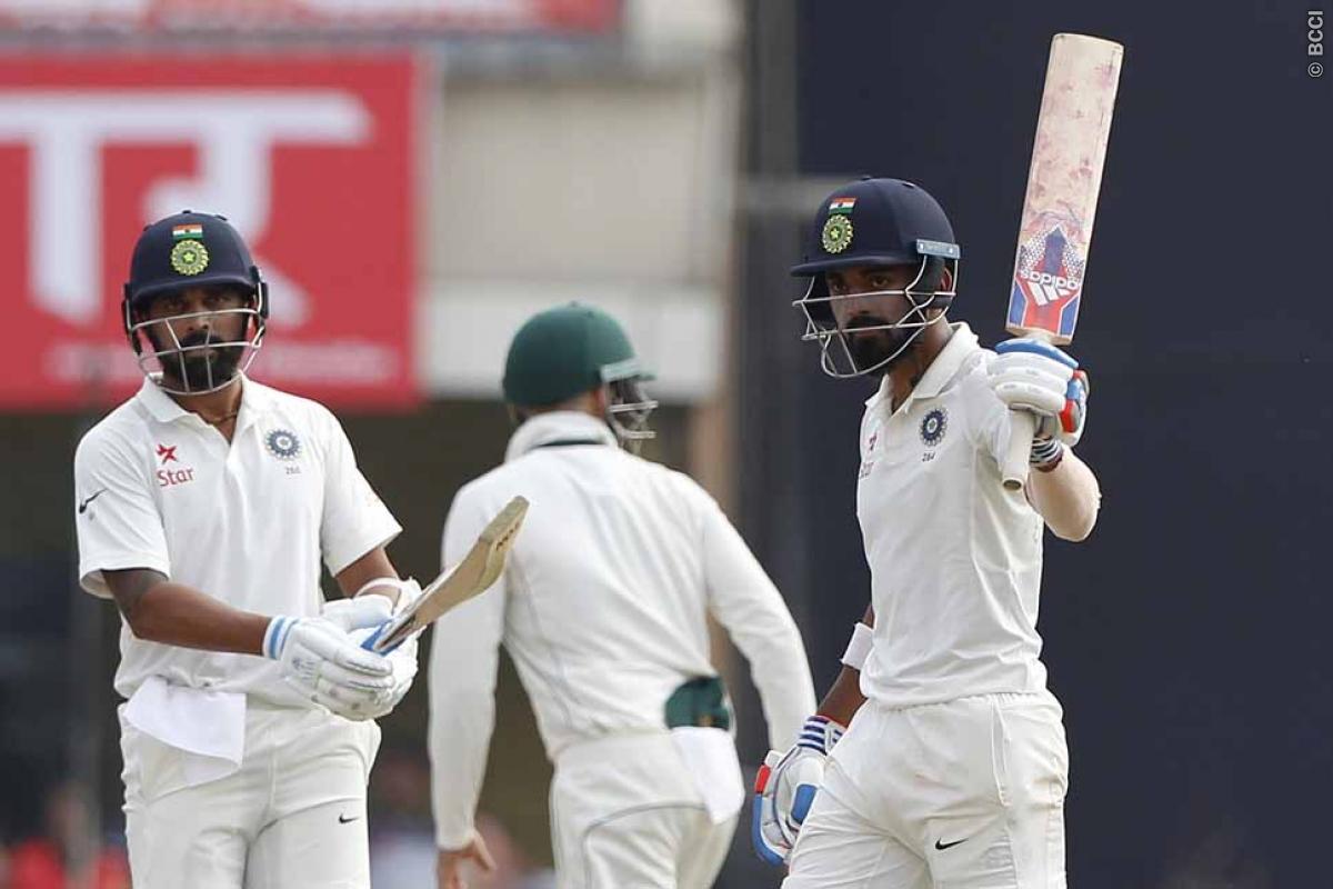 India vs Australia 3rd Test Day 2: Vijay-Rahul Give Solid Reply to Visitors Total